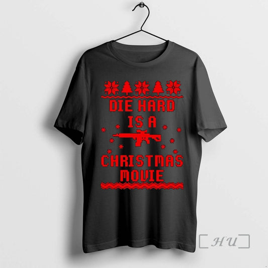 Officials Die Hard Is A Christmas Movie Classic Gun Christmas T-Shirts, Hoodie, Sweatshirt | AU18TeeNovaLab.com