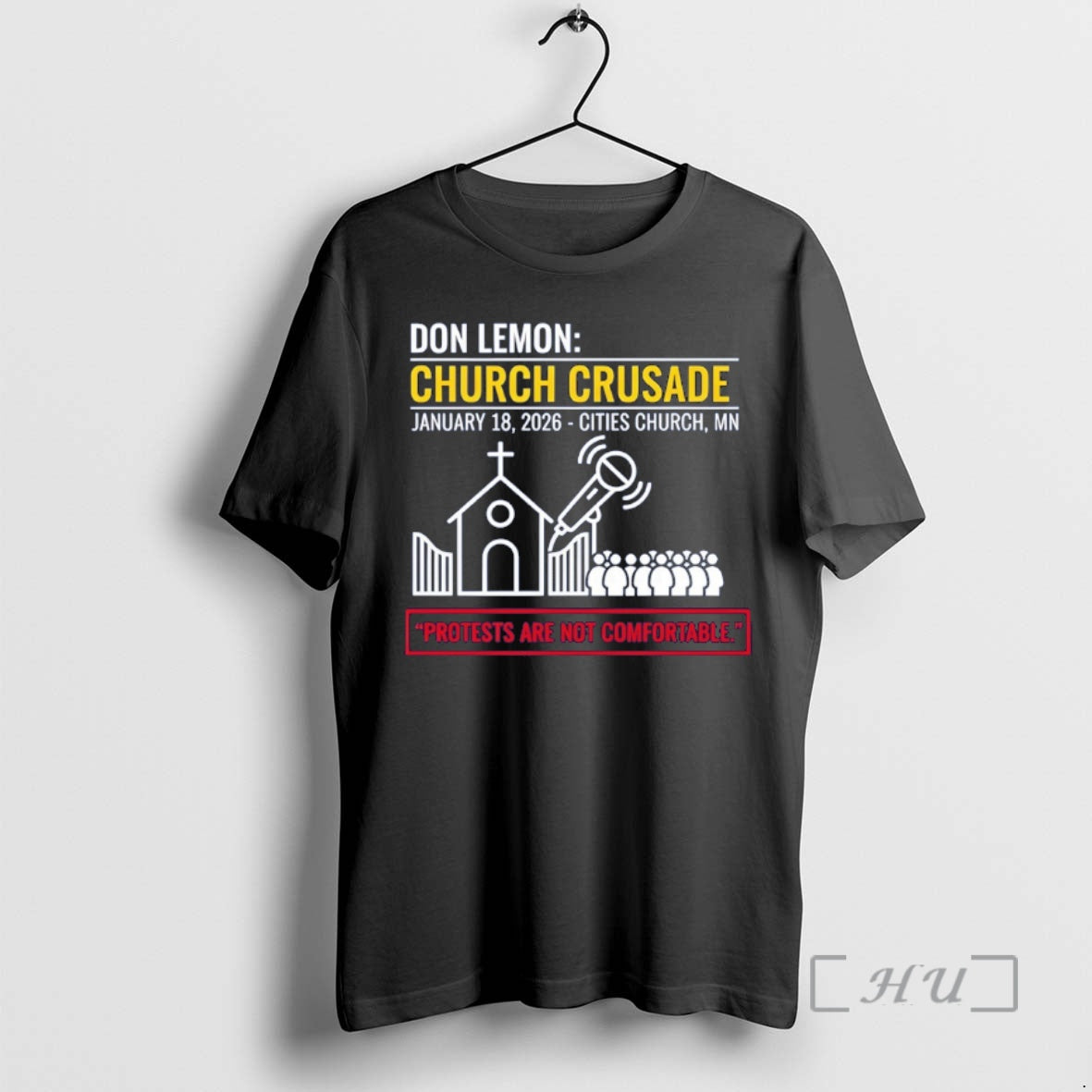 Officials Don Lemon Church Crusade Protest Are Not Comfortable T-Shirts, Hoodie, Sweatshirt | AU18TeeNovaLab.com
