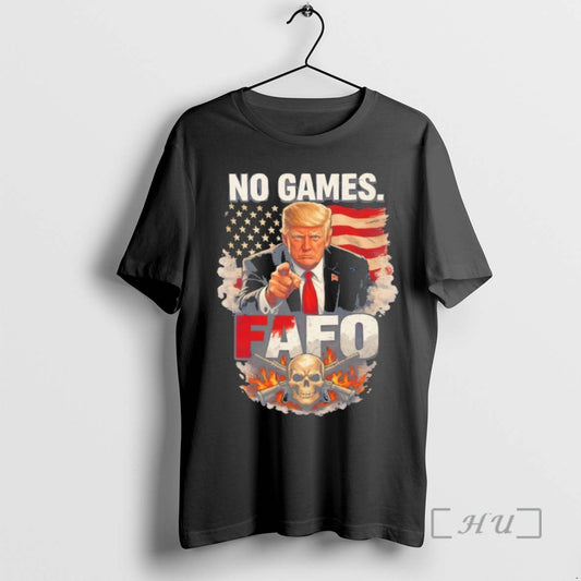 Officials Donald Trump No Games Fafo American Flag Graphic T-Shirts, Hoodie, Sweatshirt | AU18TeeNovaLab.com