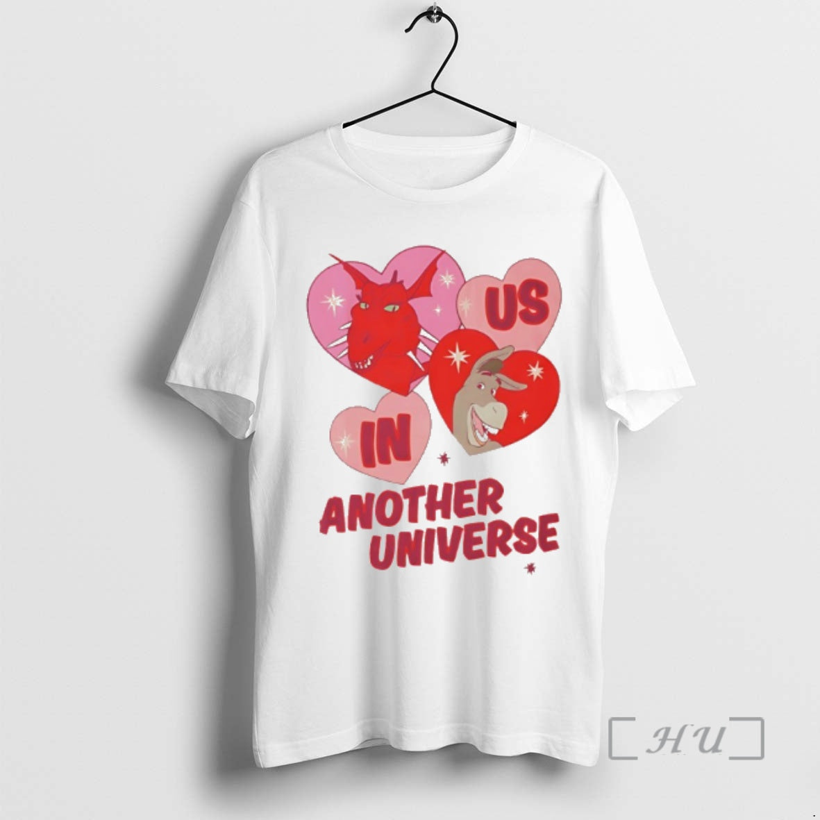 Officials Dragon And Donkey Is In Another Universe Heart Valentines T-Shirts, Hoodie, Sweatshirt | AU18TeeNovaLab.com