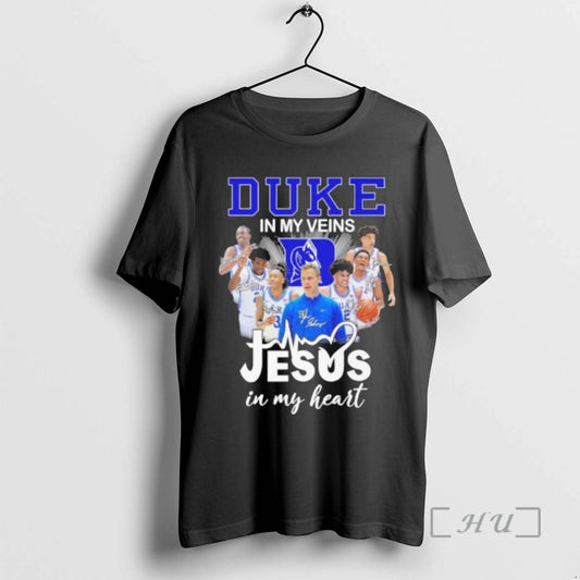 Officials Duke Mens Basketball In My Veins Jesus In My Heart Premium T Shirts Sweater Hoodie, Sweatshirt | AU18TeeNovaLab.com