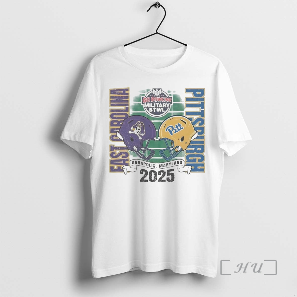 Officials East Carolina Pirates Vs Pittsburgh Panthers 2025 Go Bowling Military Bowl Premium T Shirts Hoodie, Sweatshirt
