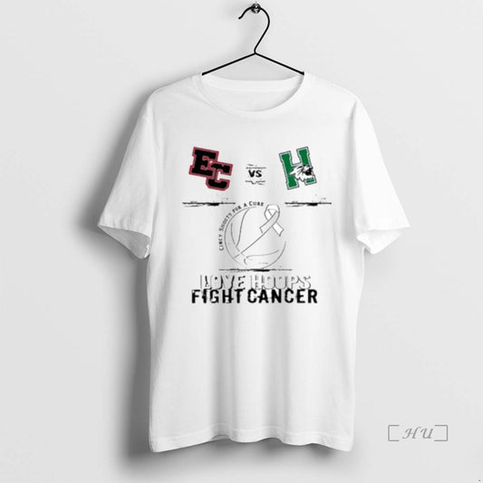 Officials East Central Trainers Vs Harrison Wildcats 2026 Love Hoops Fight Cancer Ornaments Premium