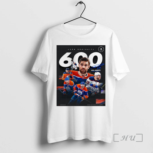 Officials Edmonton Oilers Leon Draisaitl 600 Nhl Assists Signature T-Shirts, Hoodie, Sweatshirt | AU18TeeNovaLab.com