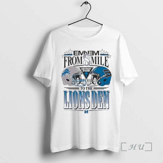 Officials Eminem From 8 Mile Detroit Stand To The Lions Den Premium T Shirts Sweater Hoodie, Sweatshirt | AU18TeeNovaLab.com
