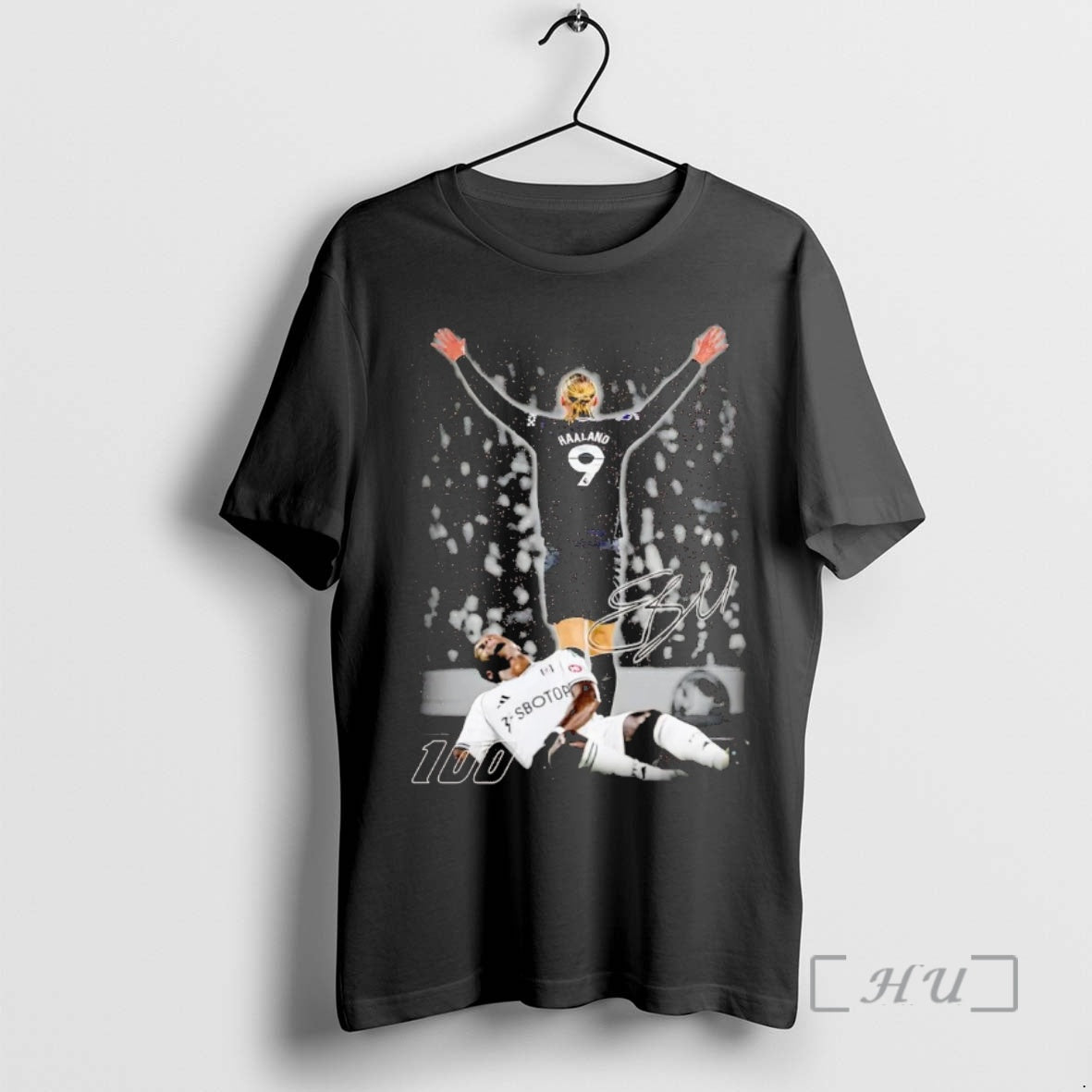 Officials Erling Haaland 100th Goal Celebration Signature T-Shirts, Hoodie, Sweatshirt | AU18TeeNovaLab.com