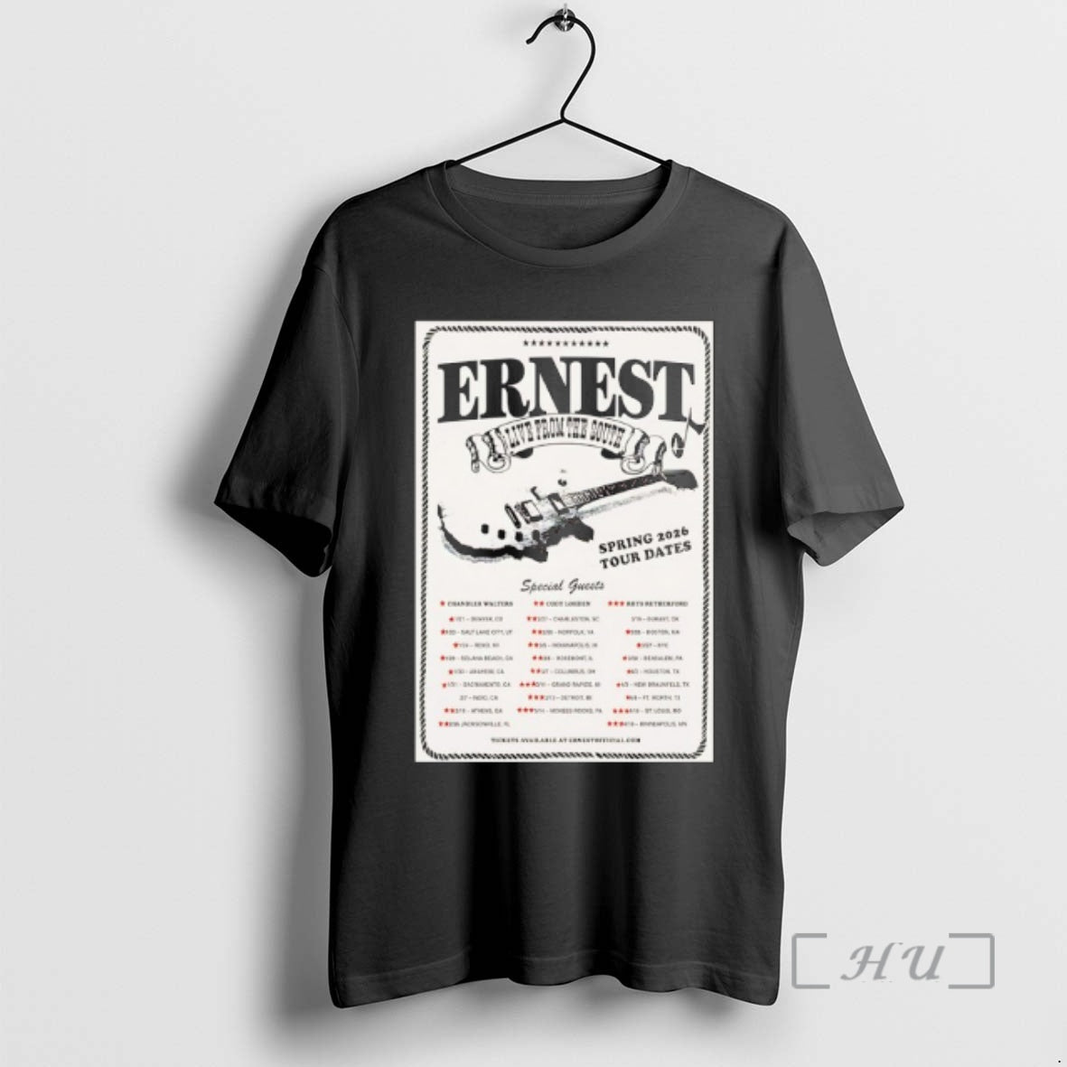 Officials Ernest Live From The South Spring Tour Dates 2026 T-Shirts, Hoodie, Sweatshirt | AU18TeeNovaLab.com