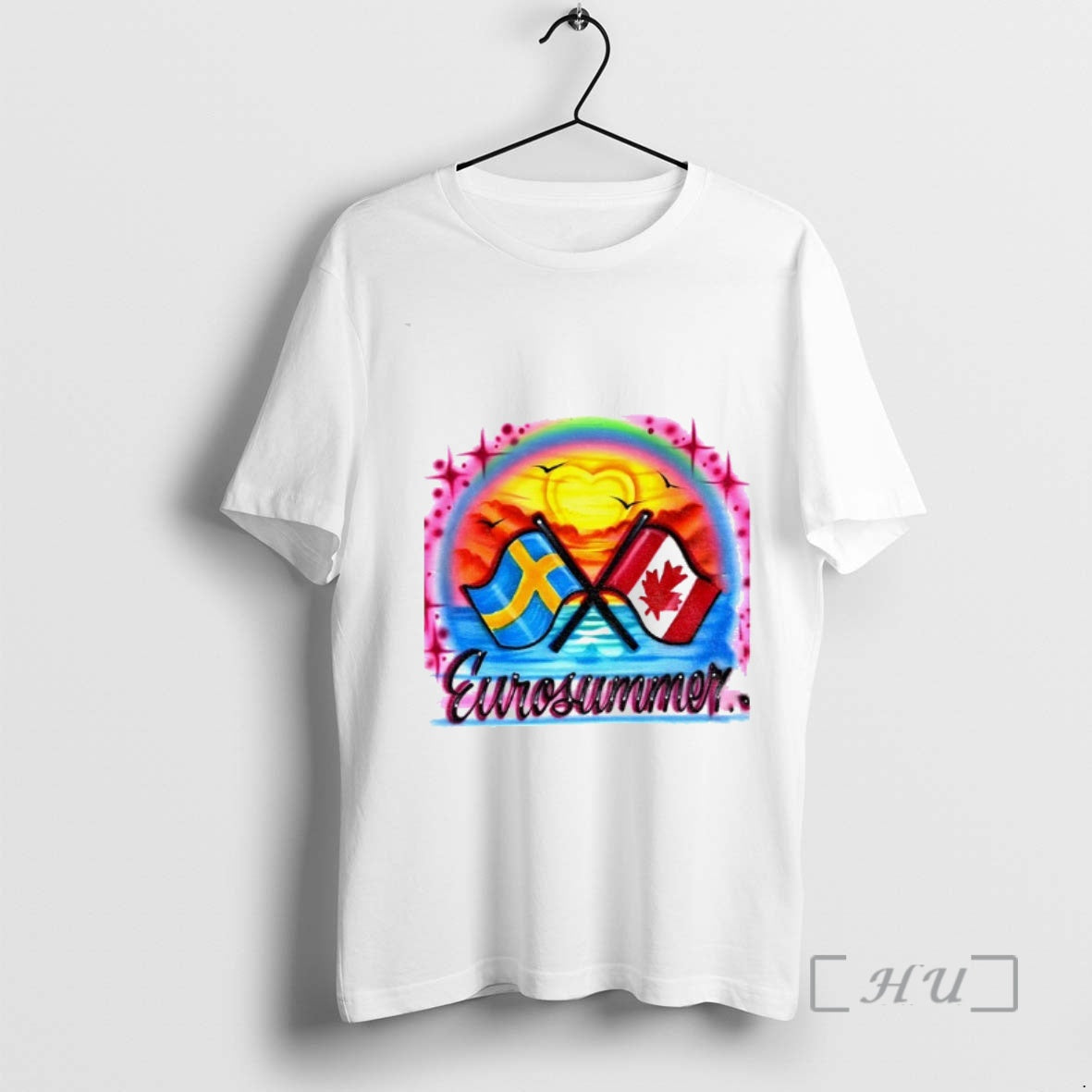 Officials Eurosummer Sweden And Canada Flags Vintage T-Shirts, Hoodie, Sweatshirt | AU18TeeNovaLab.com