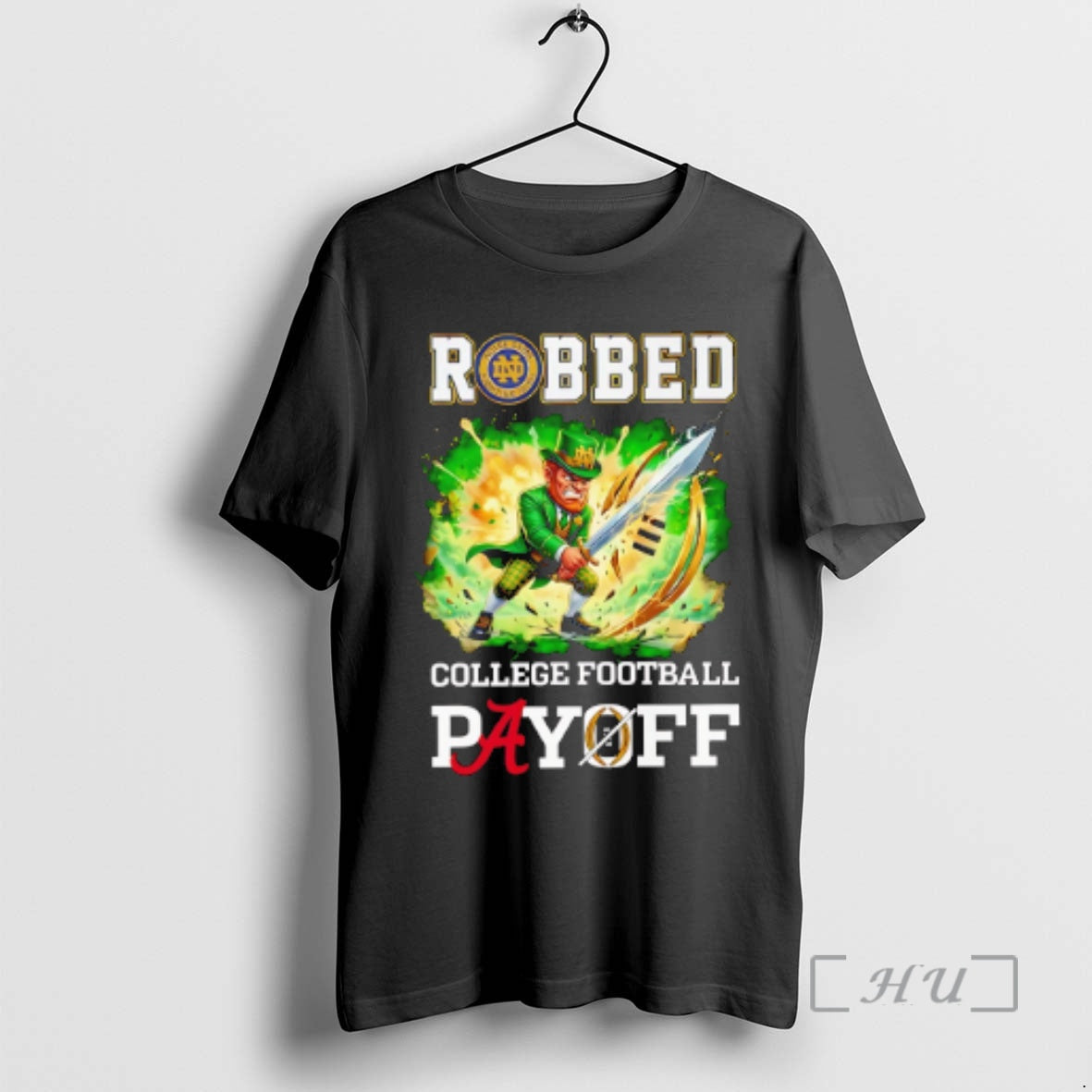 Officials Fighting Irish Robbed The Cfp Playoff Mascot T-Shirts, Hoodie, Sweatshirt | AU18TeeNovaLab.com