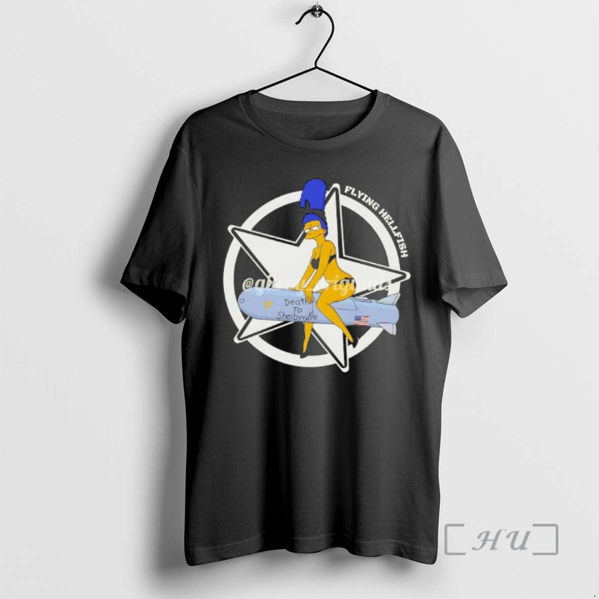 Officials Flying Hellfish Death To Shelbyville Graphic T-Shirts, Hoodie, Sweatshirt | AU18TeeNovaLab.com