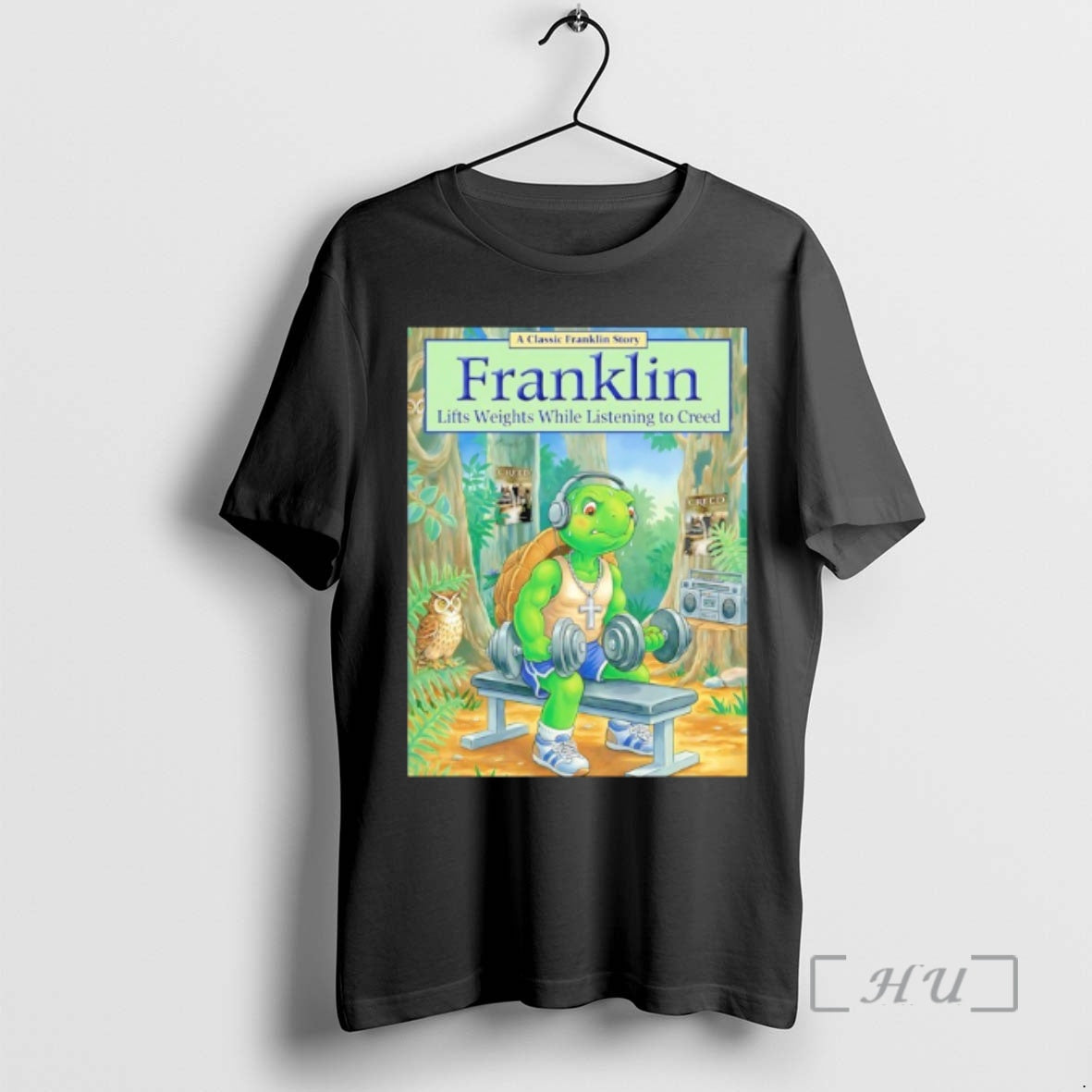 Officials Franklin Lifts Weights While Listening To Creed T-Shirts, Hoodie, Sweatshirt | AU18TeeNovaLab.com