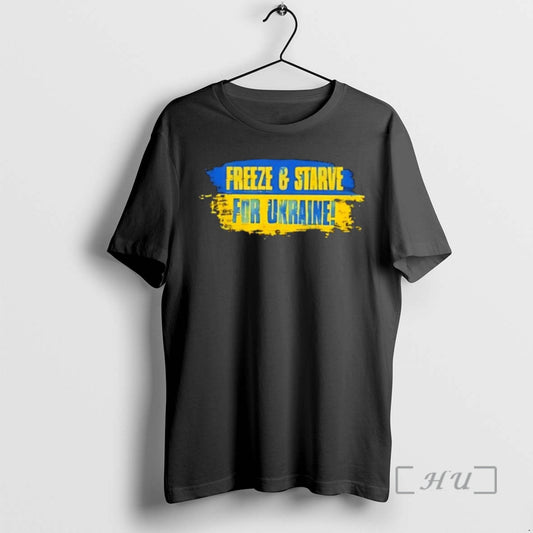 Officials Freeze And Starve For Ukraine T-Shirts, Hoodie, Sweatshirt | AU18TeeNovaLab.com