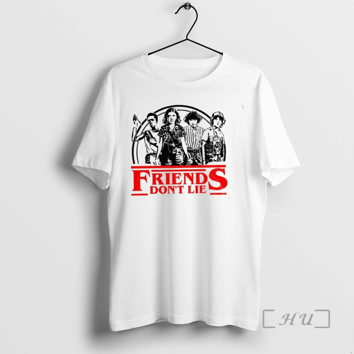 Officials Friends Dont Lie Retro Stranger Style Quote T-Shirts, Hoodie, Sweatshirt | AU18TeeNovaLab.com