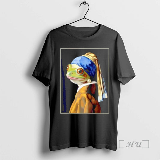 Officials Frog Vermeers Girl With A Pearl Earring Meme T-Shirts, Hoodie, Sweatshirt | AU18TeeNovaLab.com