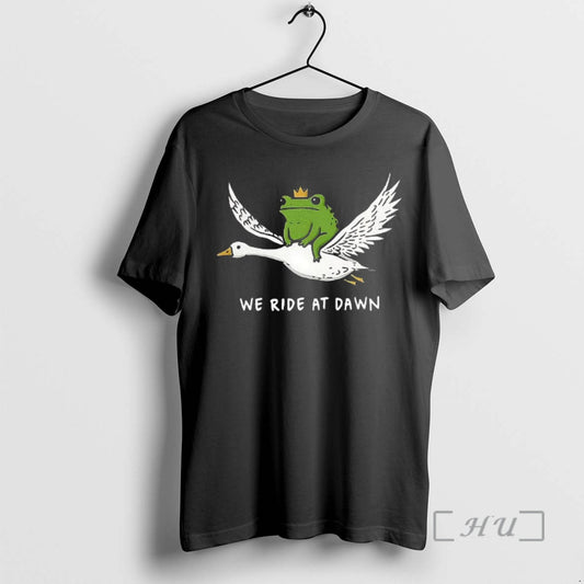Officials Frog Riding Goose We Ride At Dawn Meme T-Shirts, Hoodie, Sweatshirt | AU18TeeNovaLab.com