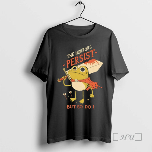Officials Frog The Horrors Persist But So Do I T-Shirts, Hoodie, Sweatshirt | AU18TeeNovaLab.com