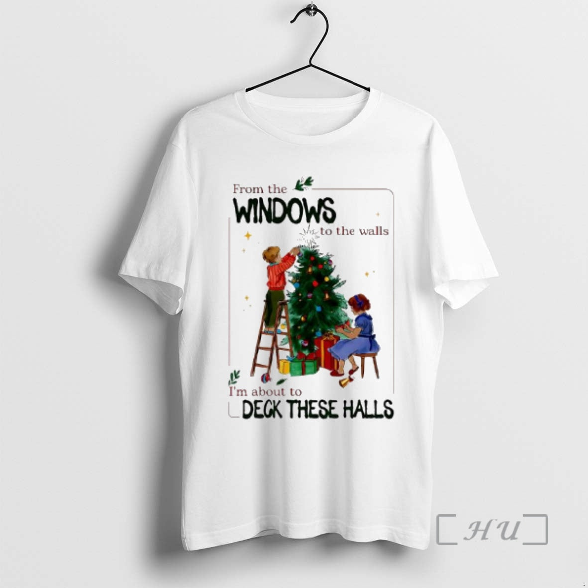 Officials From The Windows To Walls Im About Deck These Halls Christmas Graphic Vintage Premium T-Shirts, Hoodie, Sweatshirt