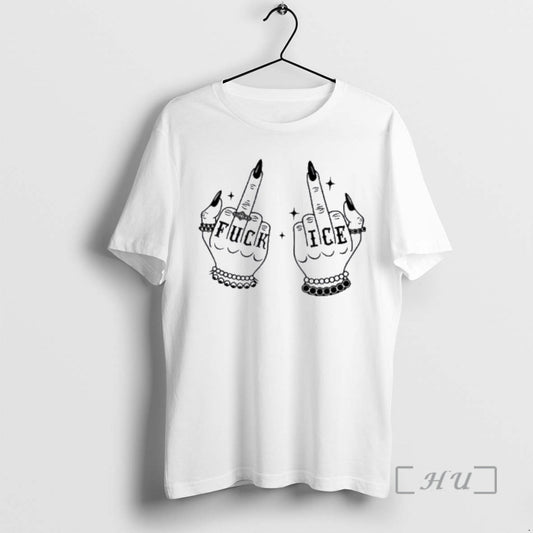 Officials Fuck Ice Abolish Ice Middle Fingers Anti Trump T-Shirts, Hoodie, Sweatshirt | AU18TeeNovaLab.com