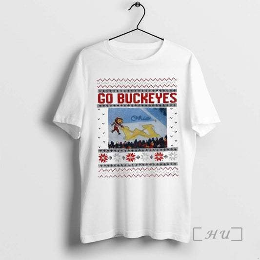 Officials Funny Brutus Vs Michigan Game Day Brutus Ohio State Snow Go Buckeyes Xmas Premium T-Shirts, Hoodie, Sweatshirt