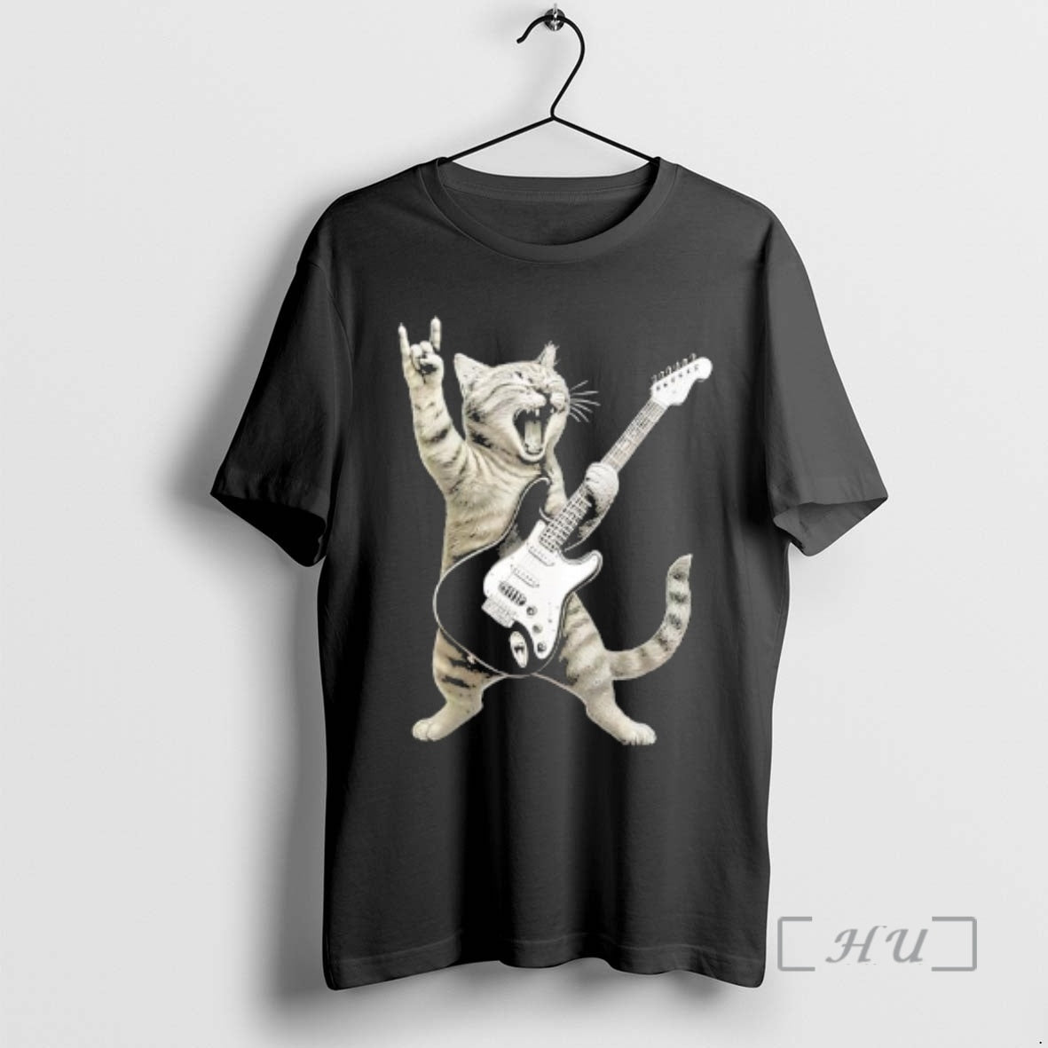 Officials Funny Cat Playing Guitar Rock And Roll T-Shirts, Hoodie, Sweatshirt | AU18TeeNovaLab.com