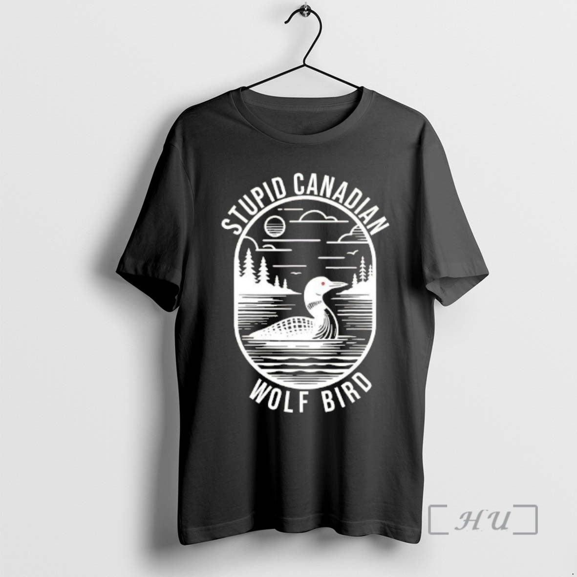 Officials Funny Stupid Canadian Wolf Bird Loon Hockey Wildlife T-Shirts, Hoodie, Sweatshirt | AU18TeeNovaLab.com