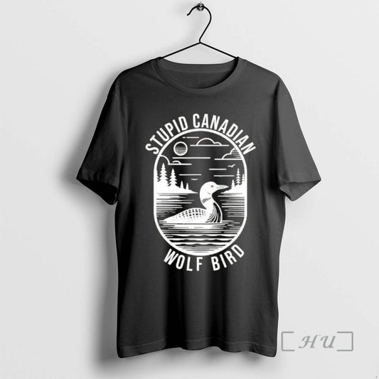 Officials Funny Stupid Canadian Wolf Bird Loon Hockey Wildlife T-Shirts, Hoodie, Sweatshirt | AU18TeeNovaLab.com