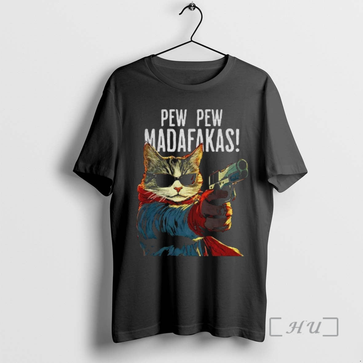 Officials Funny Cat Gun Pew Pew Madafakas Art T-Shirts, Hoodie, Sweatshirt | AU18TeeNovaLab.com