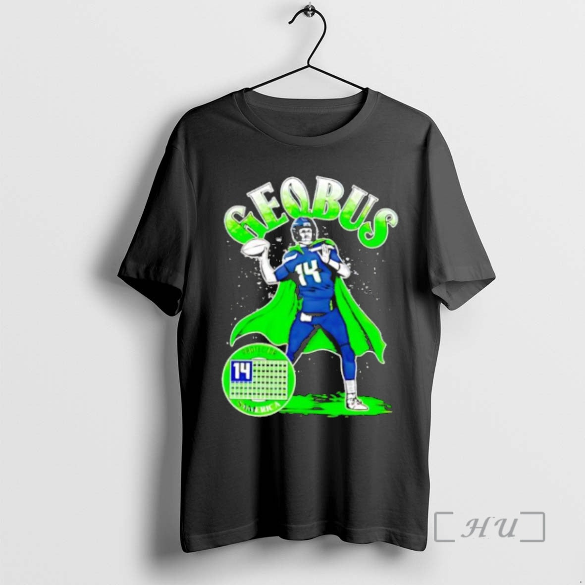 Officials Geofus Number 14 Protector Of Samerica Superhero Cape Football T-Shirts, Hoodie, Sweatshirt | AU18TeeNovaLab.com