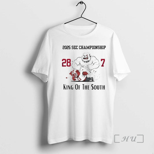 Officials Georgia Bulldogs 2025 Sec Conference Championship 28 7 King Of The South Premium T-Shirts, Hoodie, Sweatshirt