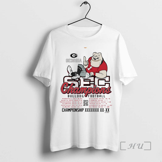 Officials Georgia Bulldogs 2025 Sec Football Champions Mascot Circle T-Shirts, Hoodie, Sweatshirt | AU18TeeNovaLab.com
