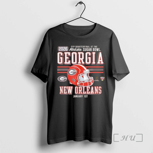 Officials Georgia Bulldogs Sugar Bowl Cfp Quarterfinal 2025 2026 T-Shirts, Hoodie, Sweatshirt | AU18TeeNovaLab.com