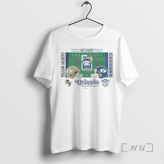 Officials Georgia Tech Yellow Jackets Vs Byu Cougars 2025 Pop Tarts Bowl Camping World Stadium T-Shirts, Hoodie, Sweatshirt