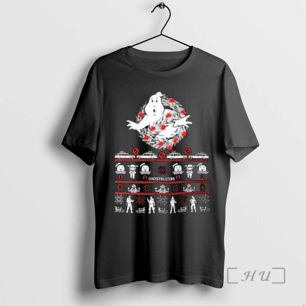 Officials Ghostbusters Ugly Christmas Circle Black T-Shirts, Hoodie, Sweatshirt | AU18TeeNovaLab.com