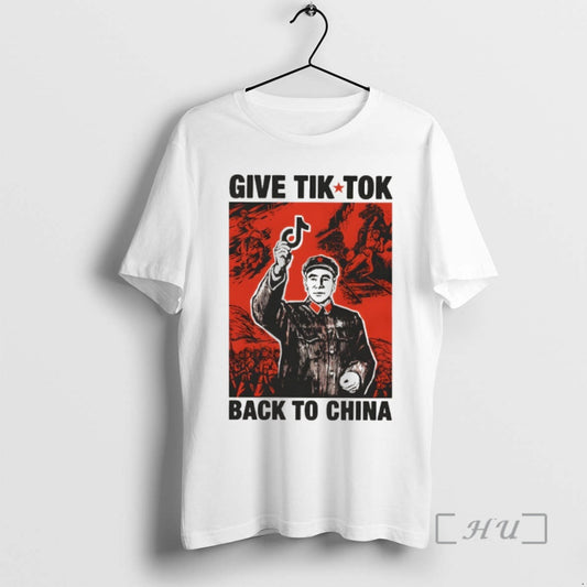 Officials Give Tiktok Back To China Vintage T-Shirts, Hoodie, Sweatshirt | AU18TeeNovaLab.com
