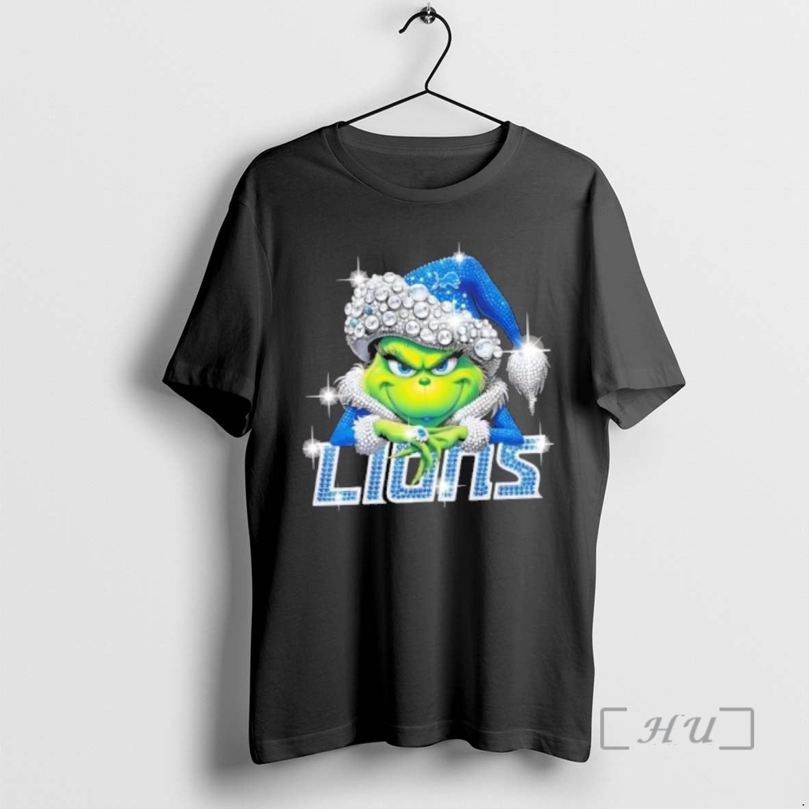 Officials Glitter Diamond Grinch Girl X Detroit Lions Football Graphic T-Shirts, Hoodie, Sweatshirt | AU18TeeNovaLab.com