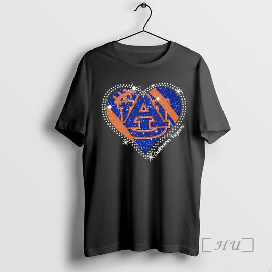 Officials Glitter Heart Auburn Tigers Football Logo T-Shirts, Hoodie, Sweatshirt | AU18TeeNovaLab.com