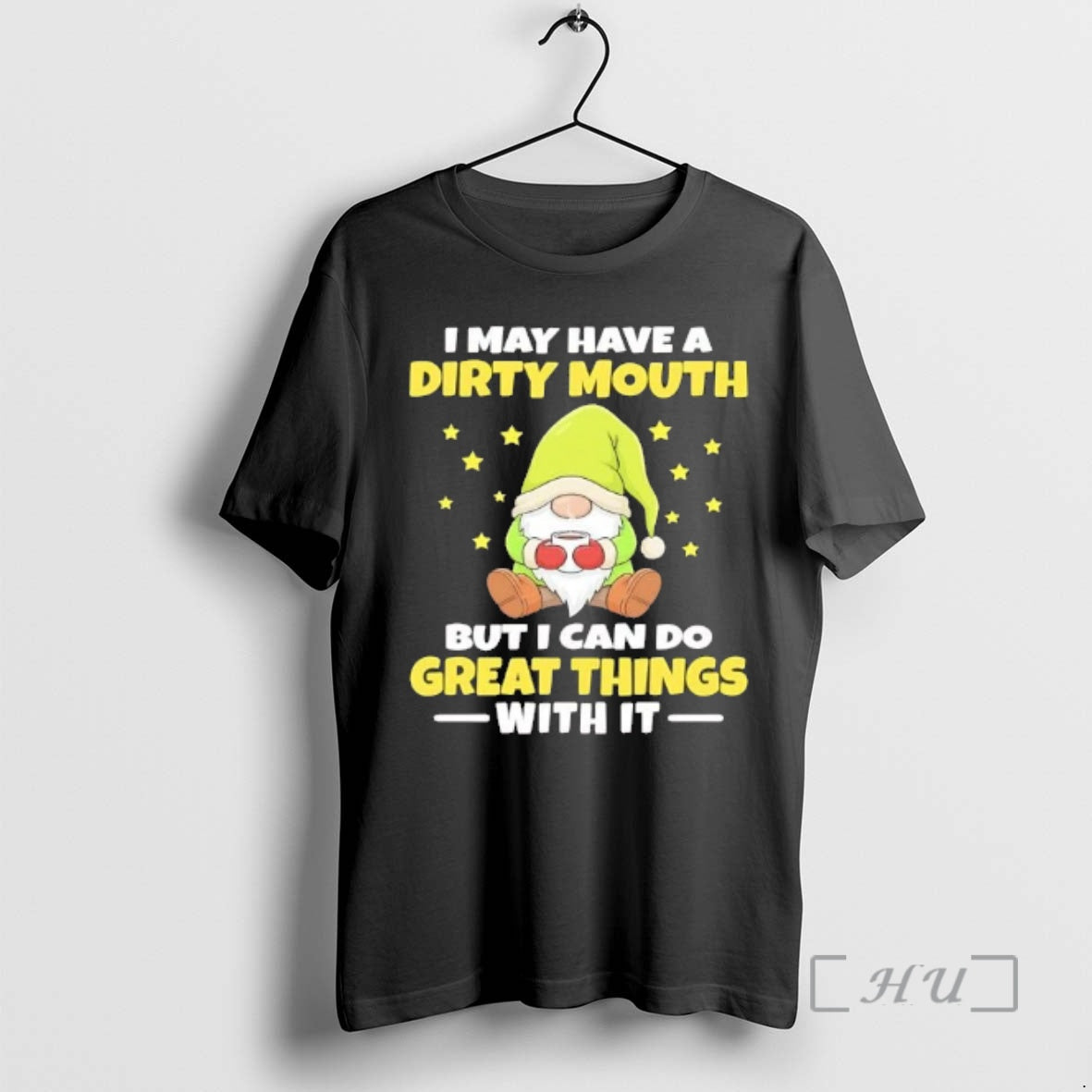 Officials Gnome I May Have A Dirty Mouth But I Can Do Great Things Premium T-Shirts, Hoodie, Sweatshirt | AU18TeeNovaLab.com