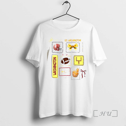 Officials Go Washington Football Helmet Bow 1 Fan Graphic Team Spirit Premium T Shirts Sweater Hoodie, Sweatshirt