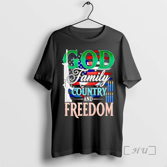 Officials God Family Country And Freedom American Flag T-Shirts, Hoodie, Sweatshirt | AU18TeeNovaLab.com