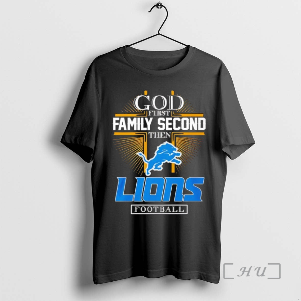 Officials God First Family Second Then Detroit Lions Football 2025 T-Shirts, Hoodie, Sweatshirt | AU18TeeNovaLab.com