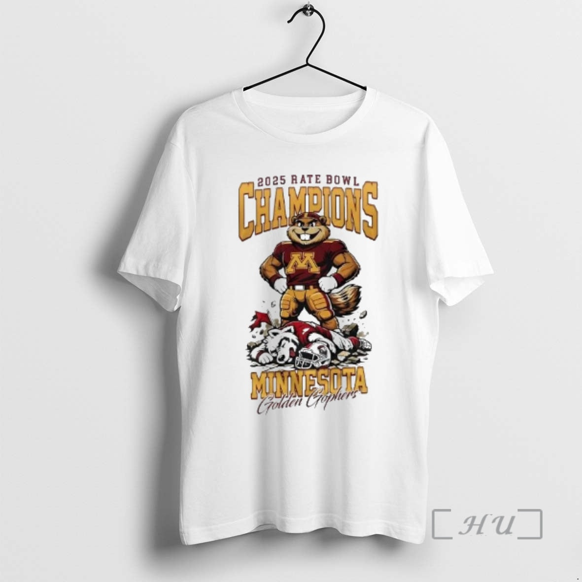 Officials Golden Gophers 2025 Rate Bowl Champions Mascot T-Shirts, Hoodie, Sweatshirt | AU18TeeNovaLab.com