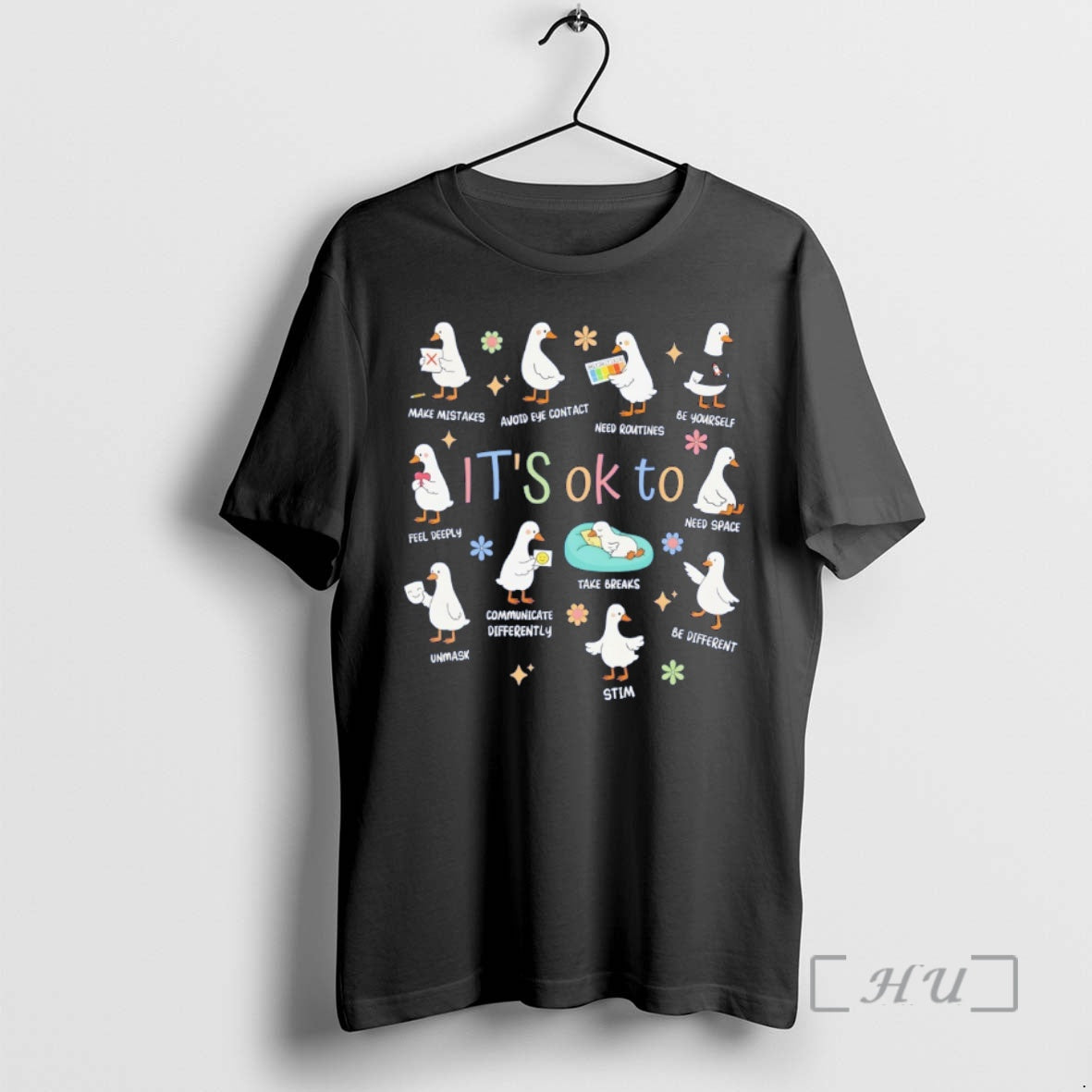 Officials Goose Its Ok To Be Different Autism Goose Make Mistakes Graphic Premium T Shirts Hoodie, Sweatshirt