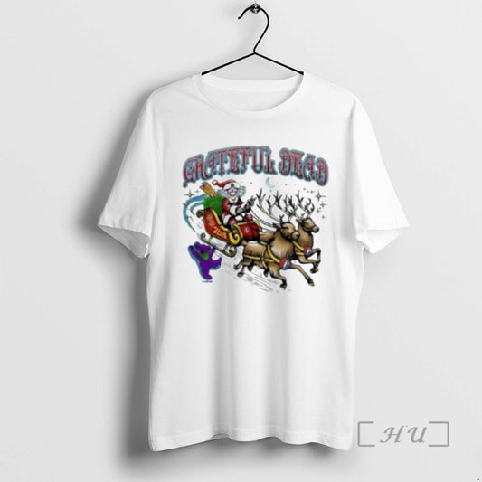 Officials Grateful Dead X Peter Forsythe Steal Your Sleigh 2025 Circle White Premium T Shirts Hoodie, Sweatshirt