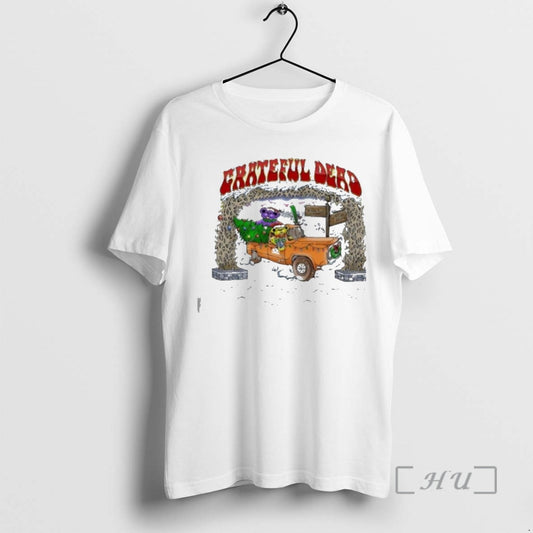 Officials Grateful Dead X Peter Forsythe Truckin Through The Snow 2025 Premium T Shirts Sweater Hoodie, Sweatshirt