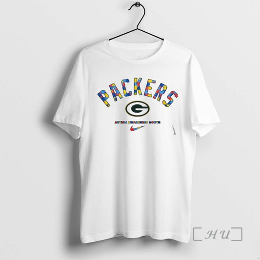 Officials Green Bay Packers Autism Awareness Month They Not Like Us 2 Sided Premium T-Shirts, Hoodie, Sweatshirt
