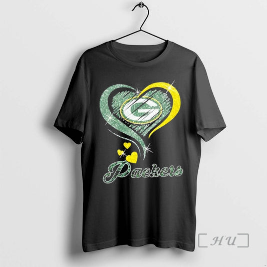 Officials Green Bay Packers Football In Glitter Heart Fans T-Shirts, Hoodie, Sweatshirt | AU18TeeNovaLab.com