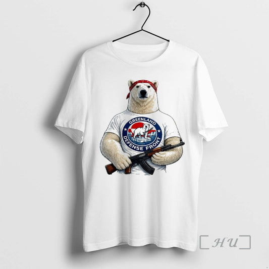 Officials Greenland Defense Front Polar Bear Patriotic Polar Bear T-Shirts, Hoodie, Sweatshirt | AU18TeeNovaLab.com