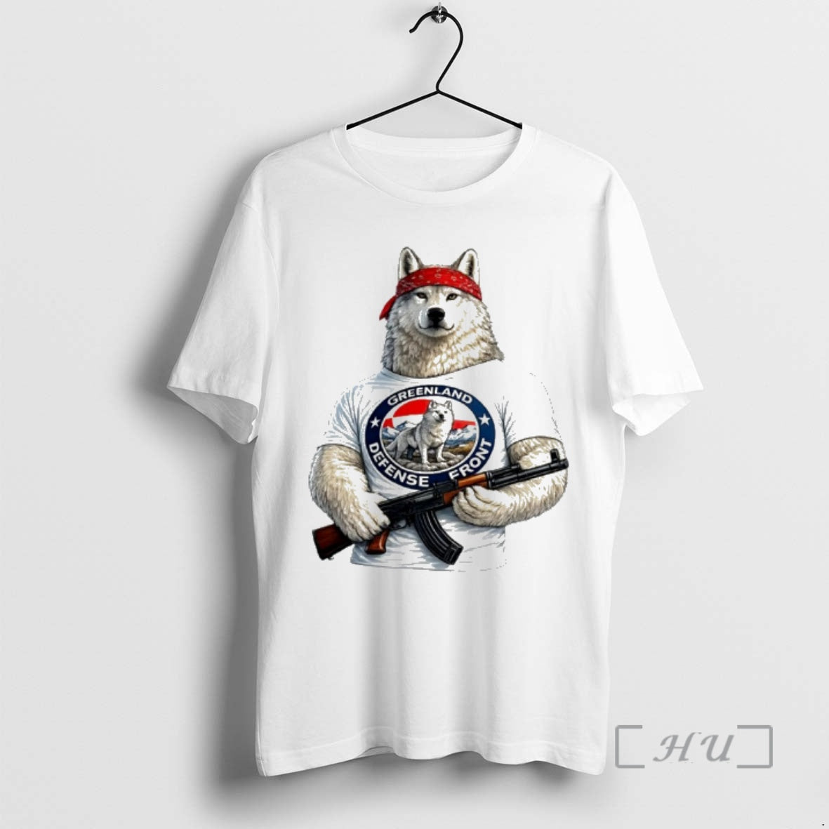 Officials Greenland Defense Front Wolf Bold Political Arctic Wolf T-Shirts, Hoodie, Sweatshirt | AU18TeeNovaLab.com