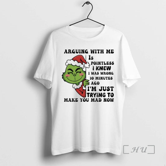 Officials Grinch Arguing With Me Pointless I Knew I Was Wrong 10 Minutes Ago Christmas T-Shirts, Hoodie, Sweatshirt