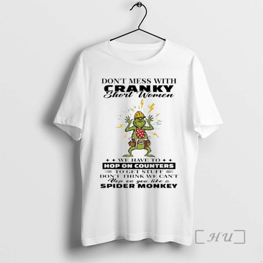 Officials Grinch Dont Mess With Cranky Short Women Christmas 2025 T-Shirts, Hoodie, Sweatshirt | AU18TeeNovaLab.com